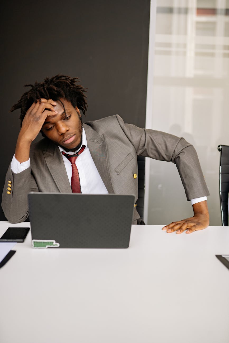 a man using a laptop